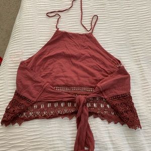 American Eagle Halter Crop Top